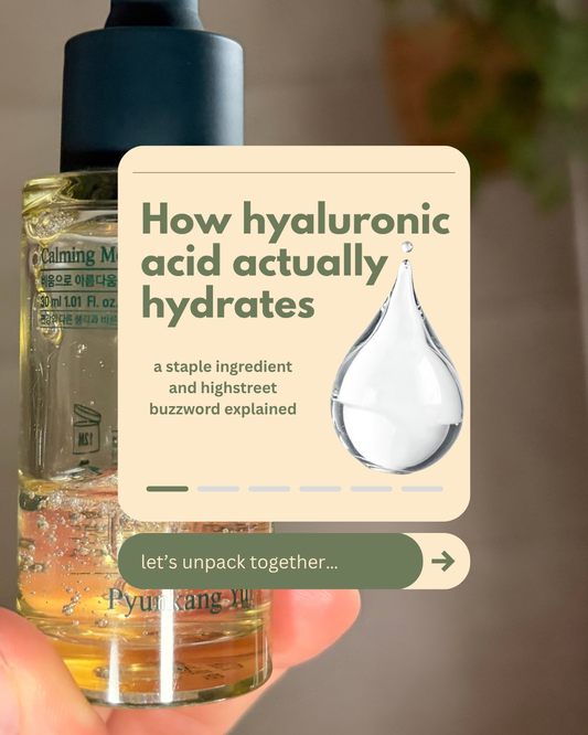 how hyaluronic acid actually hydrates